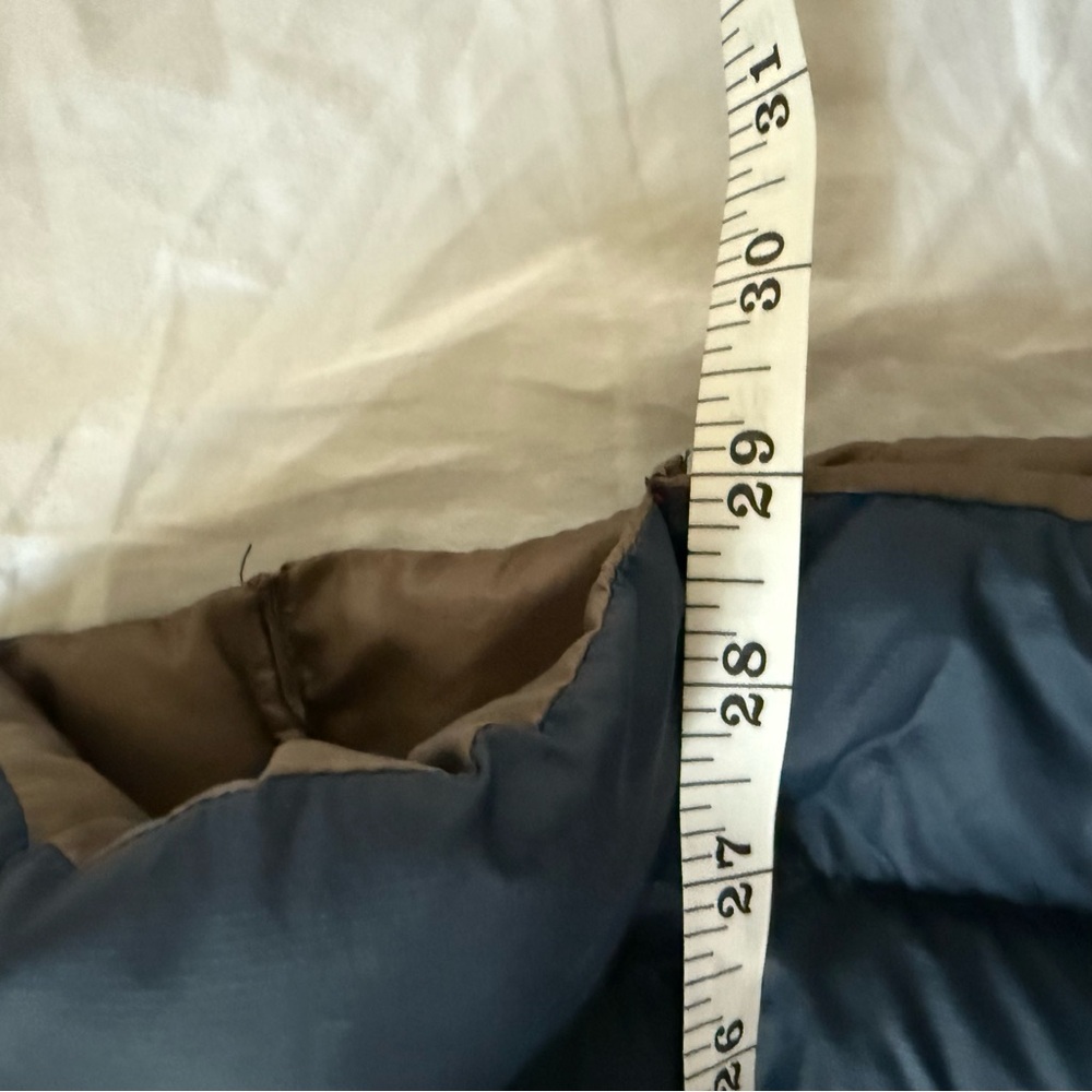 The North Face Youth Hooded Puffer Jacket Summit Series Size L Blue Brown - Picture 7 of 7